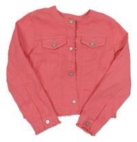 Růžová riflová crop bunda Mayoral