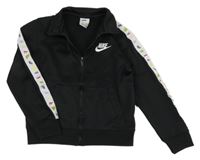 Černá sportovní propínací mikina s logem Nike