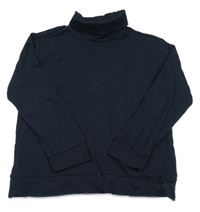 Tmavomodré mikinotriko s rolákem Zara