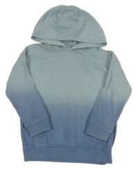 Modrá ombré mikina s kapucí F&F