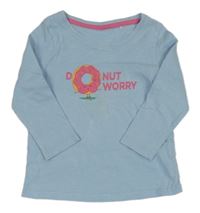 Světlemodré triko s donutem