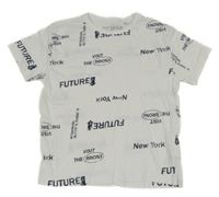 Bílé tričko s nápisy Pepperts