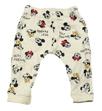 Béžové tepláky s Minnie a Mickeym LC Waikiki
