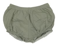 Zelenošedé bavlněné kraťasy H&M