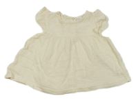 Krémová mušelínová tunika Ergee