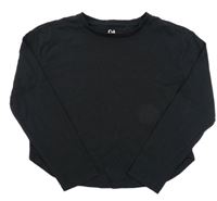 Černé crop triko C&A