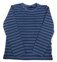 Tmavomodrá pruhovaná mikina Lupilu