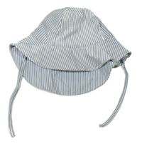 Modro-bílý pruhovaný klobouk H&M