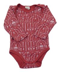 Tmavočervené vzorované body Alana