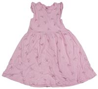 Světlerůžové šaty s jednorožci H&M