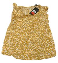 Okrovo-bílá lehká tunika Primark