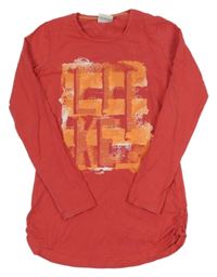 Červené triko s potiskem Yigga