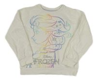 Bílá mikina s barevnou Elsou George