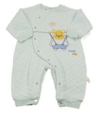 Světlermodrý teplákový overal s medvědem 