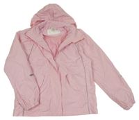 Světlerůžová šusťáková jarní bunda s kapucí alive