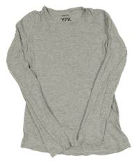 Šedé melírované triko Y.F.K.