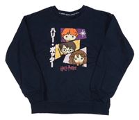 Tmavomodrá mikina s potiskem - Harry Potter Primark