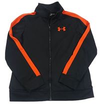 Černo-červená propínací sportovní mikina s logem Under Armour