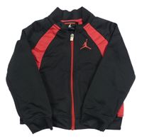 Černo-červená propínací sportovní mikina Nike Jordan