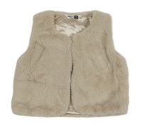 Béžová kožešinová podšitá vesta Pep&Co