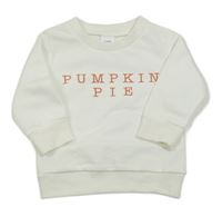 Bílá mikina s nápisem