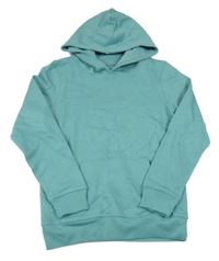 Zelená mikina s kapucí 