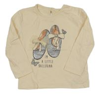 Pudrové triko s botami a nápisem LC Waikiki