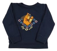 Tmavomodrá mikina s dívkou a koněm - Spirit 