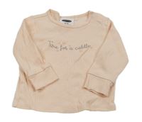 Světlerůžové žebrované triko s nápisem Lily & Dan