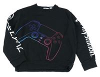 Černá mikina s ovladačem a nápisy H&M