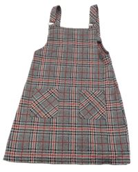 Černo-červeno-bílé kostkované šaty George