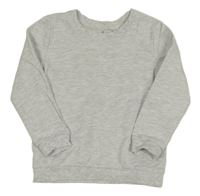 Světlešedá melírovaná mikina 