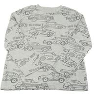 Světlešedé triko s auty F&F