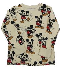 Béžové triko s Mickeym Next