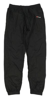 Černé šusťákové cuff kalhoty Mountain