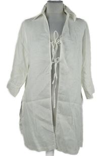 Dámská bílá lněná halenková tunika na zavazování Jake´s 