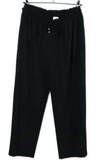 Dámské černé plisované culottes kalhoty S. Oliver 