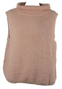 Dámská světlerůžová svetrová vesta s límcem Steppin´Out 