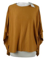 Nové - Dámské skořicové volné tričko Zara 