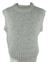 Dámská šedá svetrová vlněná vesta Primark 