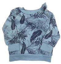 Modrá mikina s listy Primark