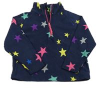 Tmavomodrá fleecová funčkční mikina s hvězdami zn. Mountain Warehouse