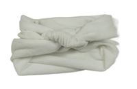 Bílá plyšová čelenka