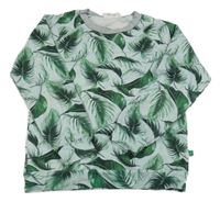 Světlemodrá mikina s pírky 