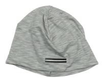 Bílo-šedá melírovaná sportovní čepice 