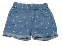 Modré květinové riflové kraťasy Topolino