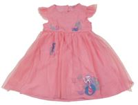 Růžové tylové šaty s korály a mořskou pannou Kiki&Koko