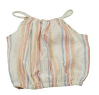 Bílo-barevný pruhovaný crop top Primark