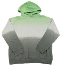 Šedo-želená mikina s kapucí H&M