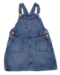 Modré riflové laclové šaty M&S